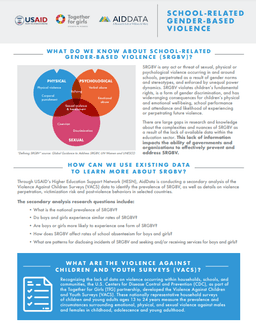 School violence: why gender matters and how to measure school-related…