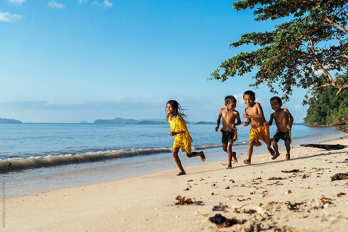 Children on beach