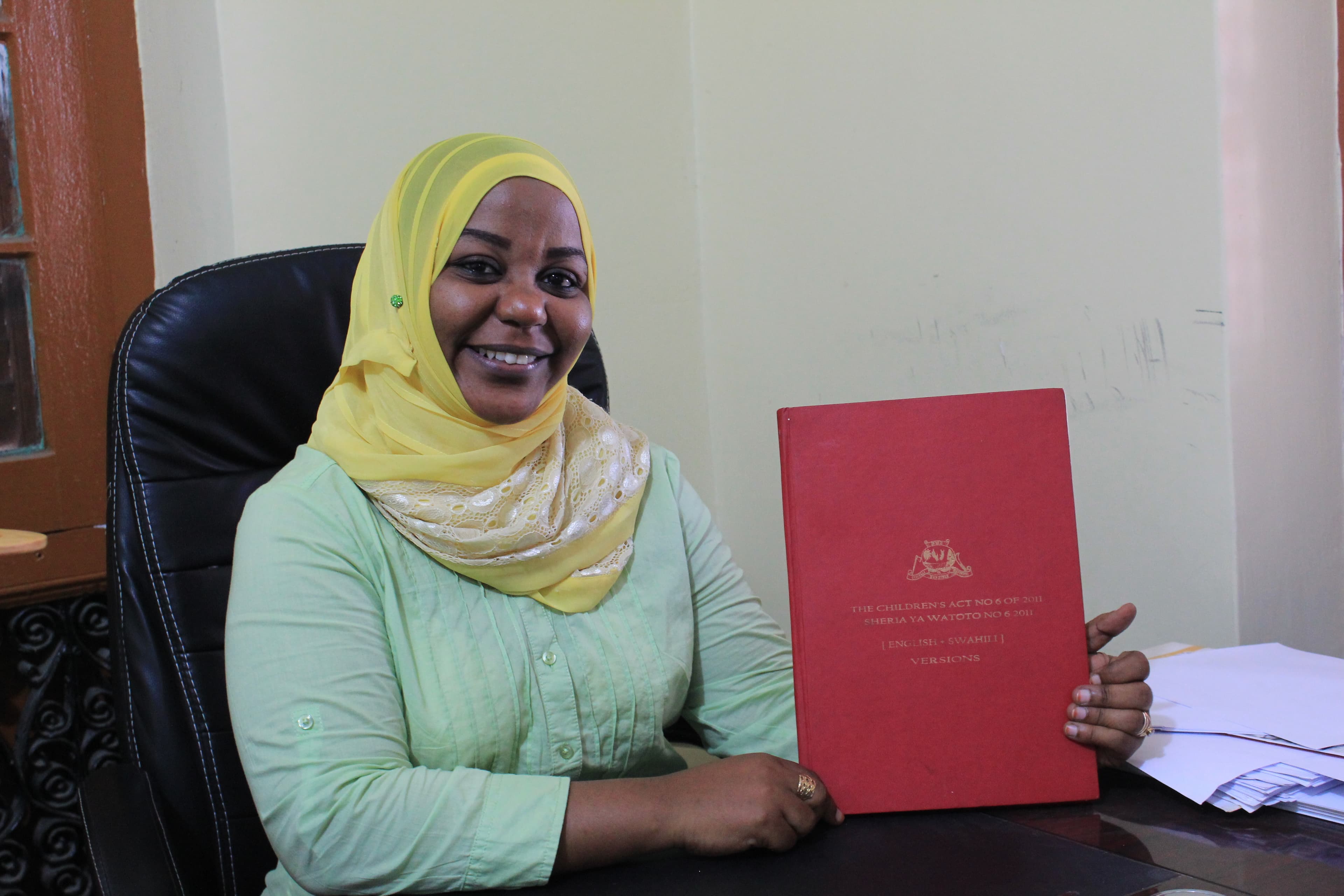 Biubwa Ali Mohammed, Child Protection Officer.