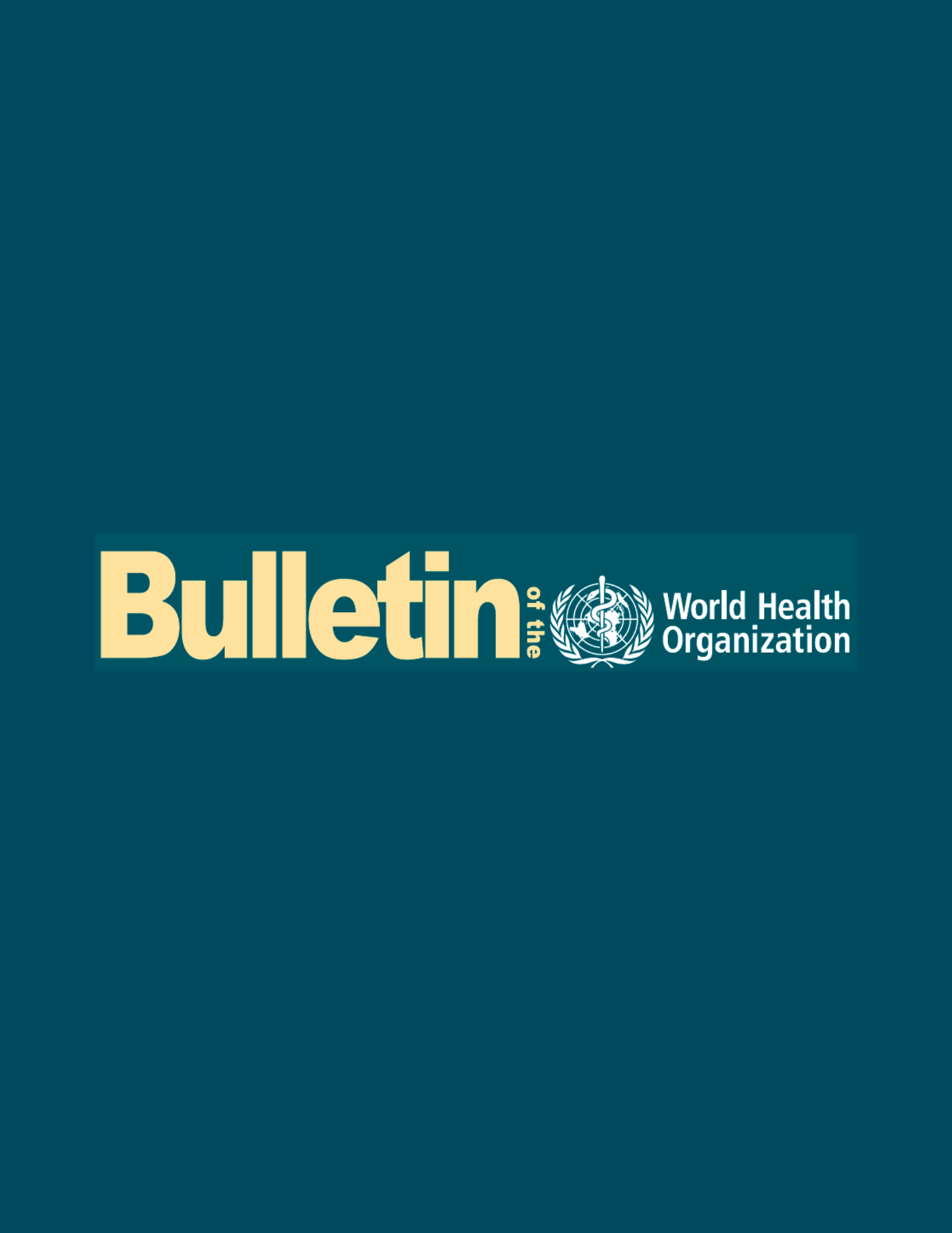 Bulletin of the WHO