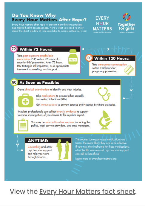 Cover Every hour matters fact sheet