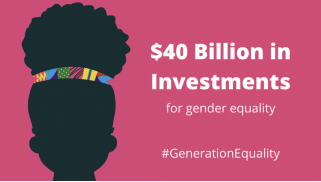 Gender equality $40b illustration