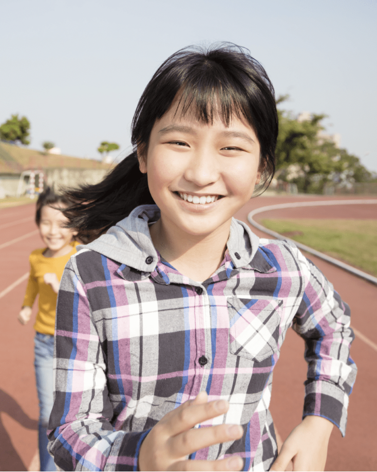 Girl running