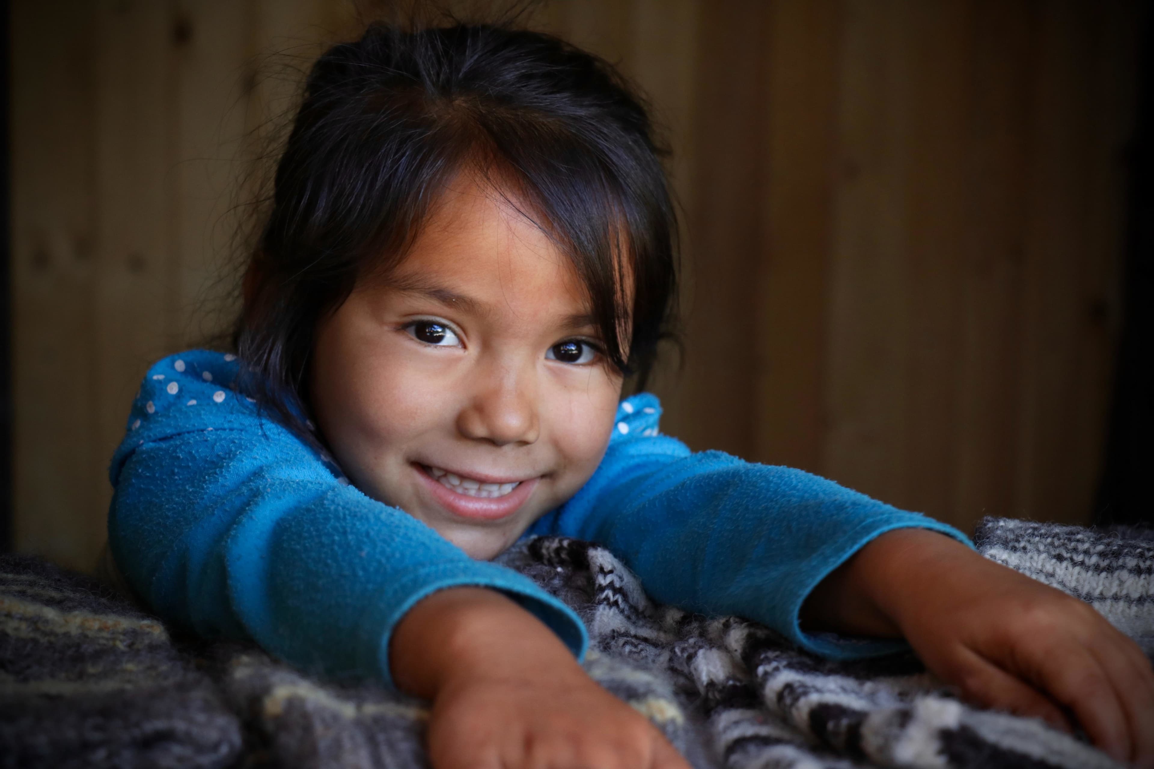 Girl smiling