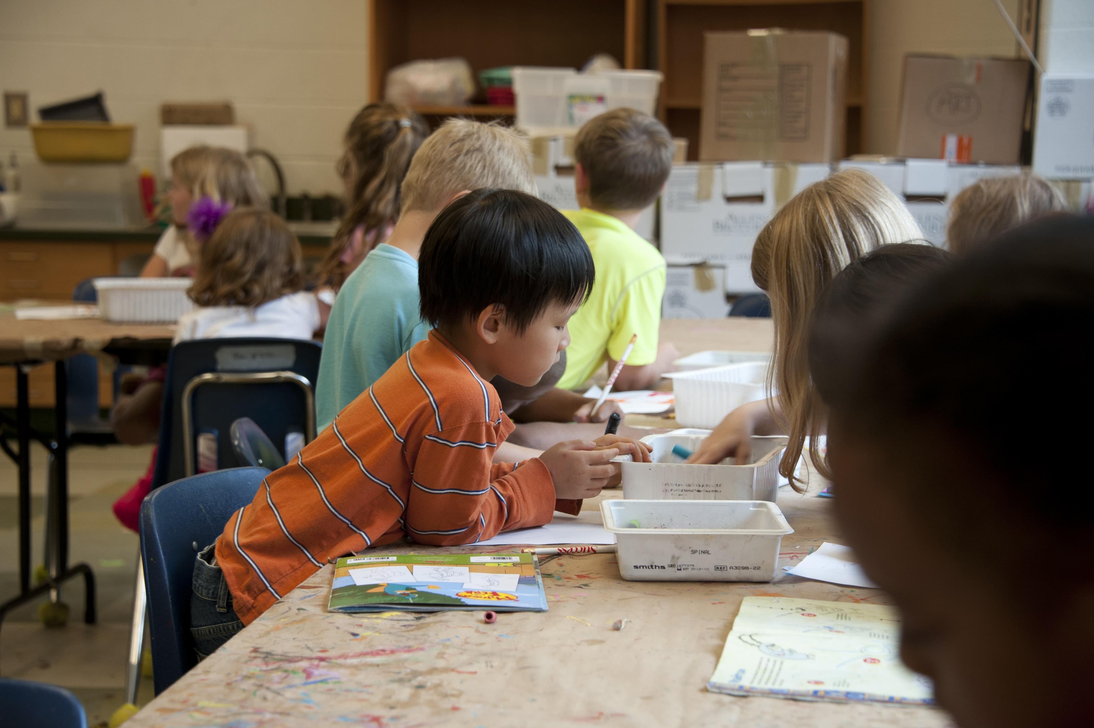 Boy at school