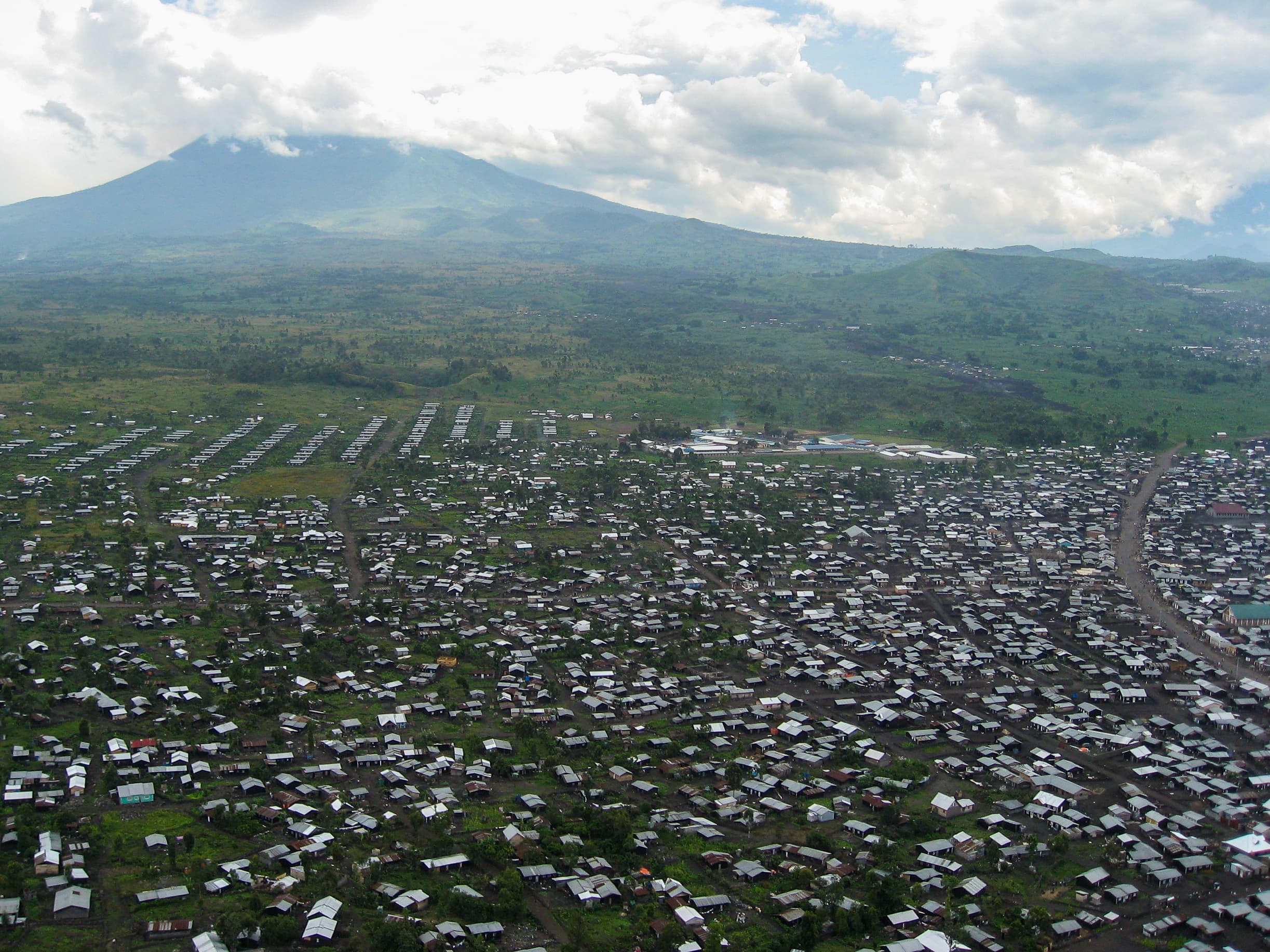 Refugee camp mountain