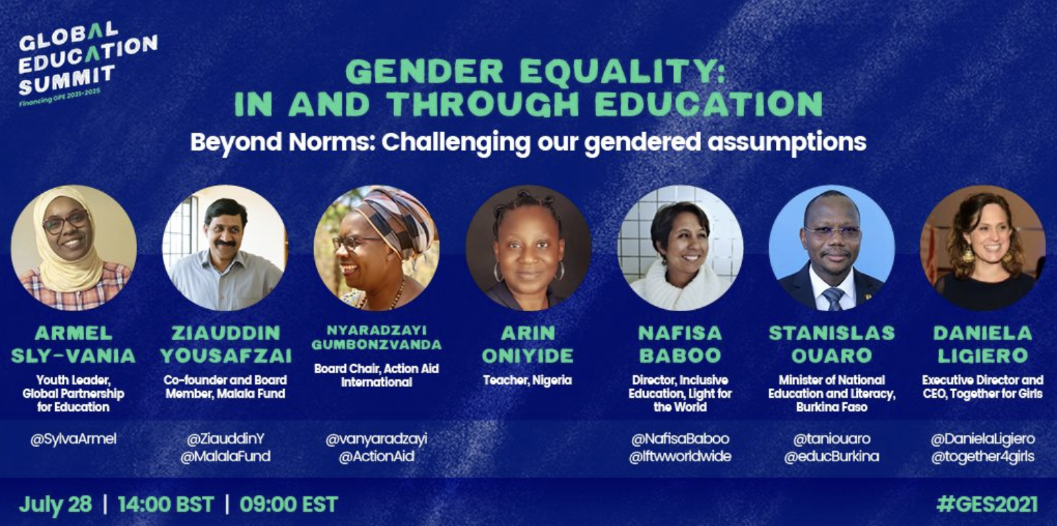 Global Education Summit 21_Gender equality in and through education speakers