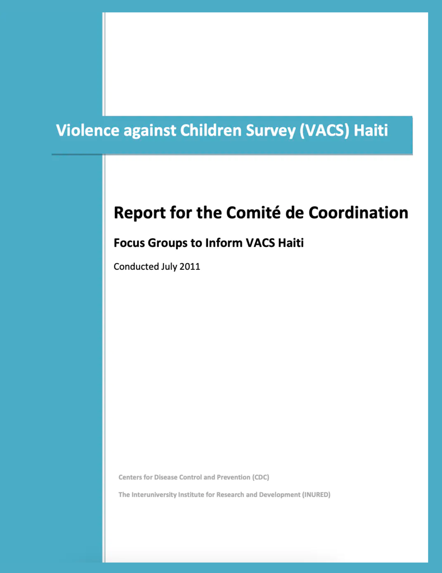 Haiti VACS Qualitative Report