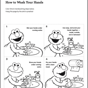 PBS elmo washing hands guide